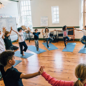 yoga for kids in classroom