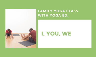 family yoga class poster
